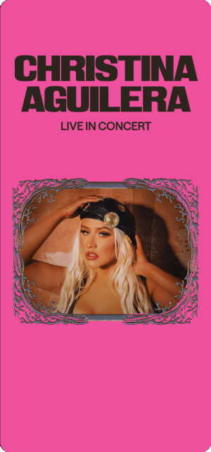 Christina Aguilera Memento ticket