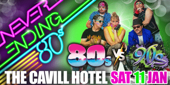 Never Ending 80s Presents: 80s v 90s  The Battle of  The Decades