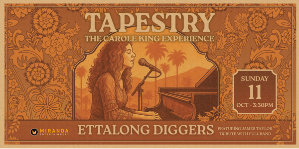 TAPESTRY THE CAROLE KING EXPERIENCE live at Ettalong Diggers - Concert poster