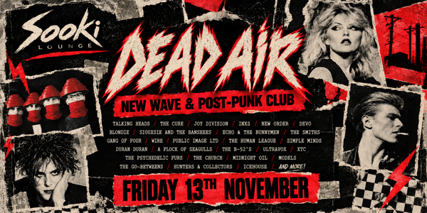 DEAD AIR |New Wave & Post-Punk Club live at Sooki Lounge - Concert poster