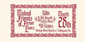 Mutual Friends Of Former Lovers with special guests (Upstairs)