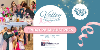 Valley Estate Agents Charity Ball - Proudly Supporting the Hunter Breast Cancer Foundation
