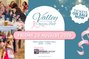 Valley Estate Agents Charity Ball - Proudly Supporting the Hunter Breast Cancer Foundation