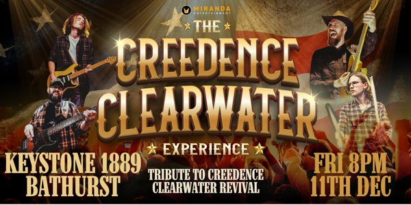 THE CREEDENCE CLEARWATER EXPERIENCE live at Keystone 1889 - Concert poster