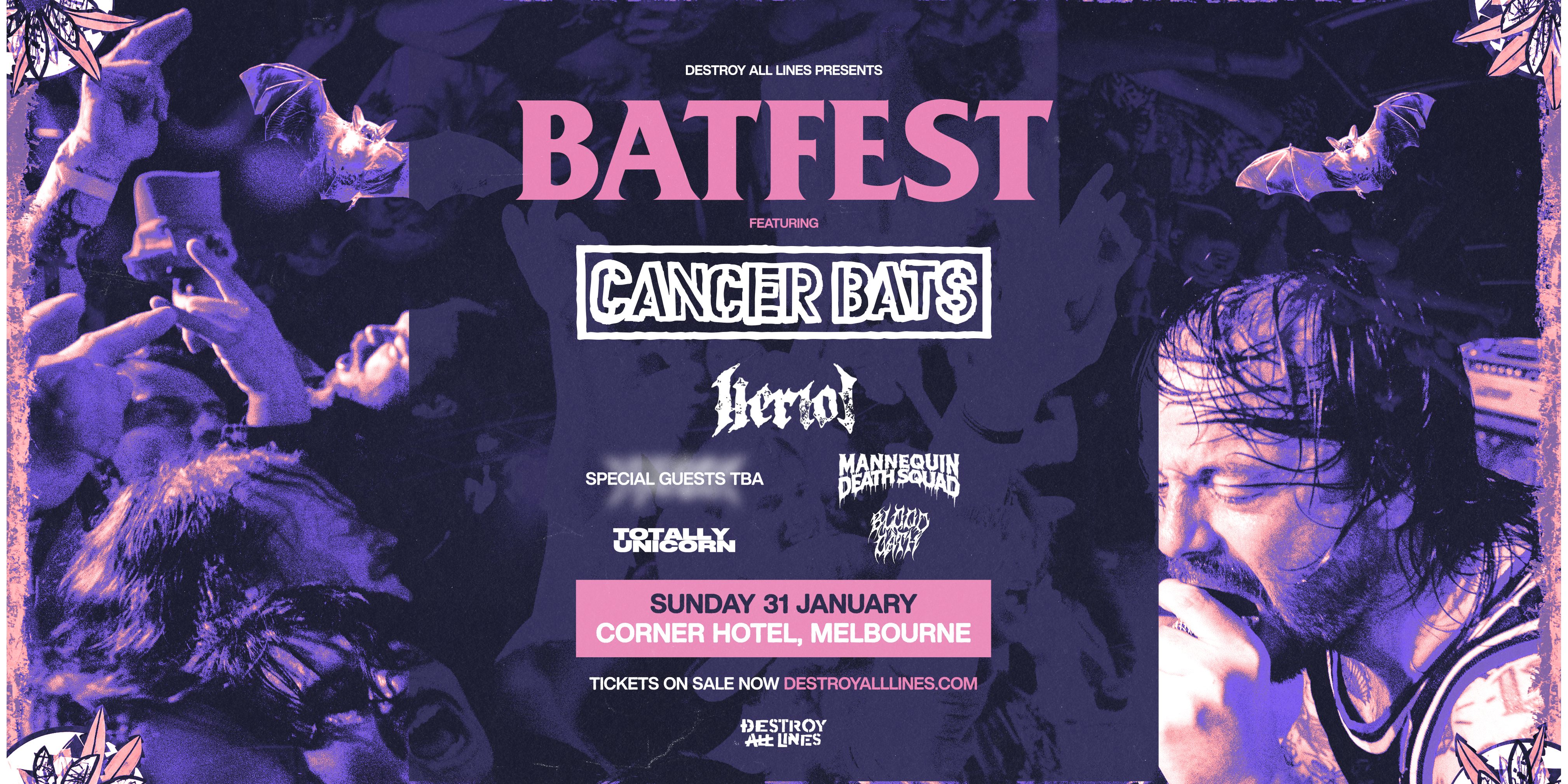 Cancer Bats | Give Me Dirt Australia | BAT FEST  | Melbourne (late matinee)