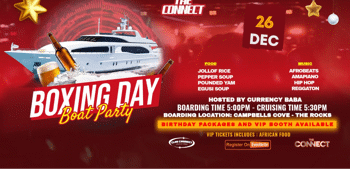 BOXING DAY BOAT PARTY - AFROBEATS - HIP HOP - AMAPIANO - REGGAETON