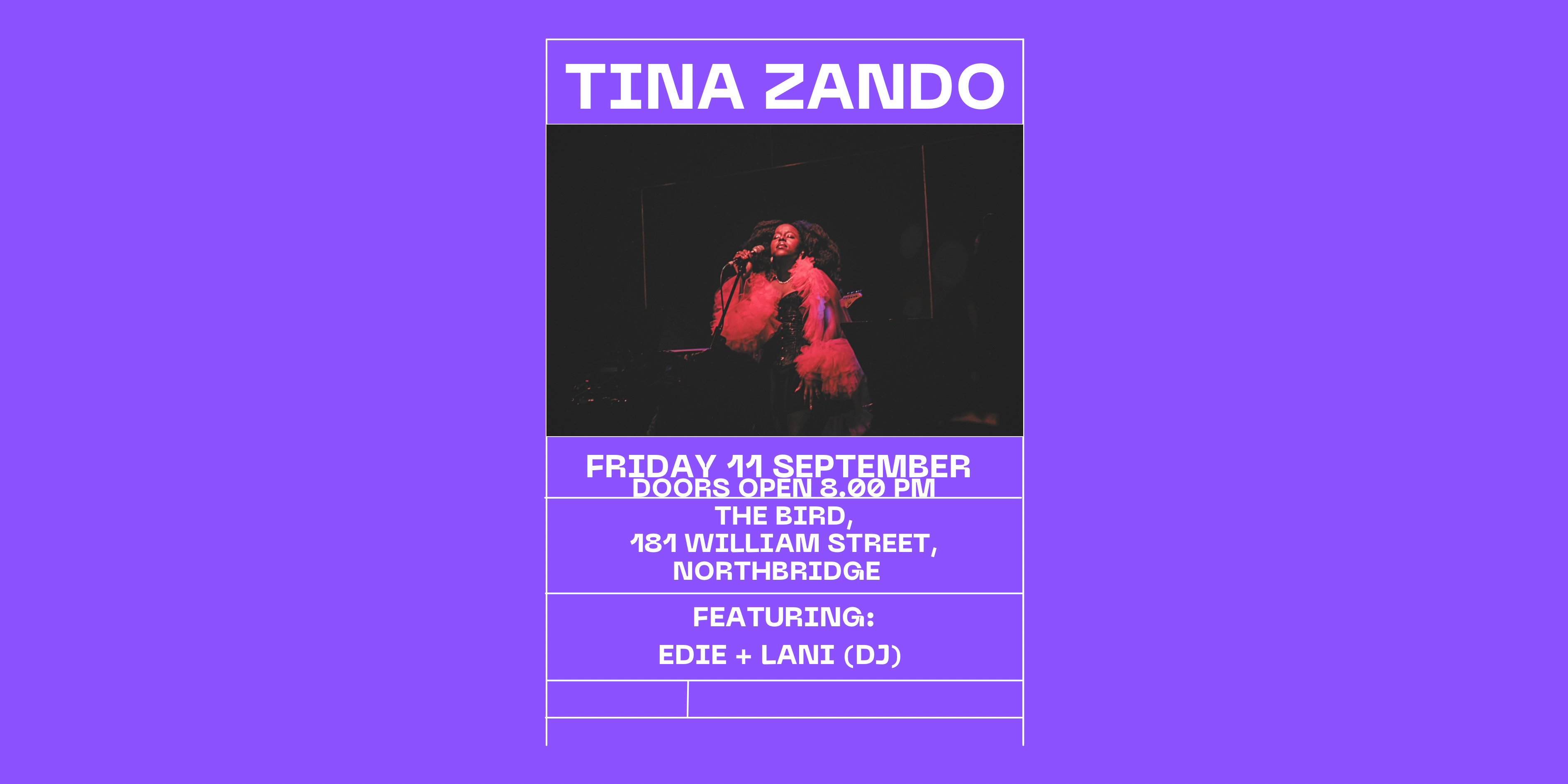 Tina Zando: Live at the Bird