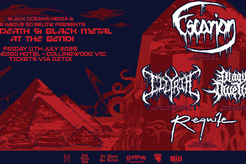 Prog, Death & Black Metal At The Bendi: Escarion + Illyria (WA) + Plague Dweller (NSW) + Requite