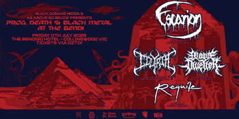 Prog, Death & Black Metal At The Bendi: Escarion + Illyria (WA) + Plague Dweller (NSW) + Requite
