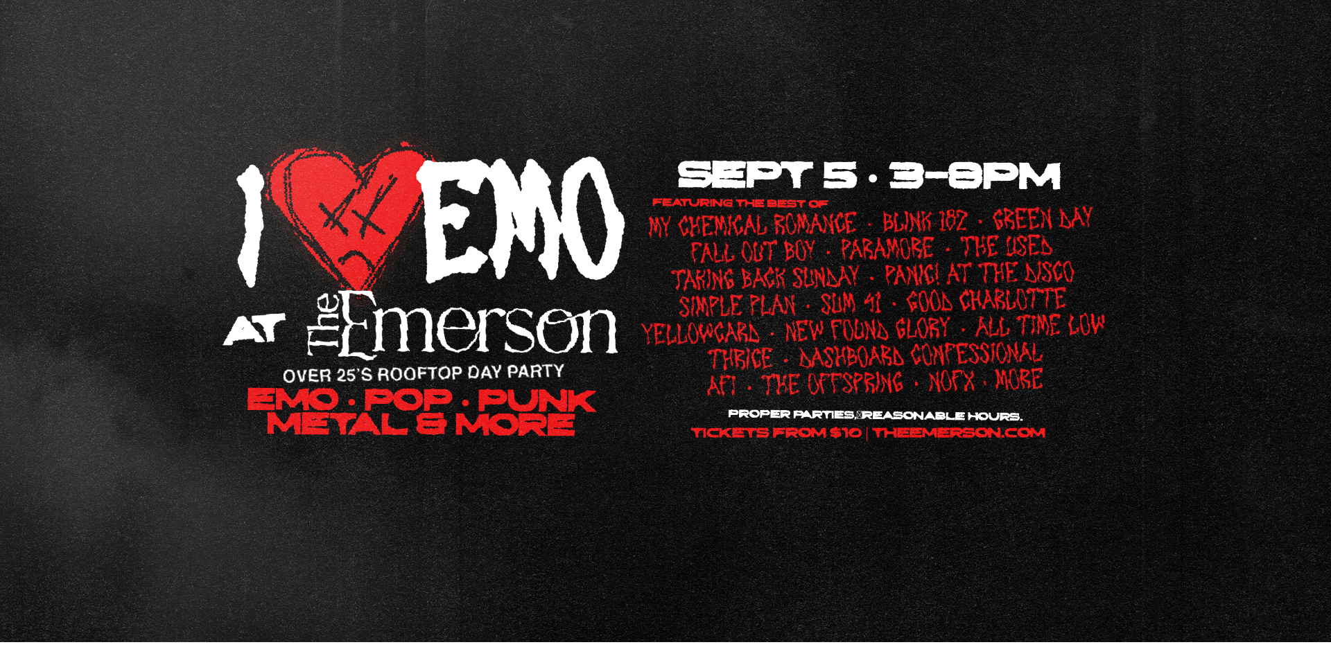 I Love Emo Day Party | The Emerson Rooftop