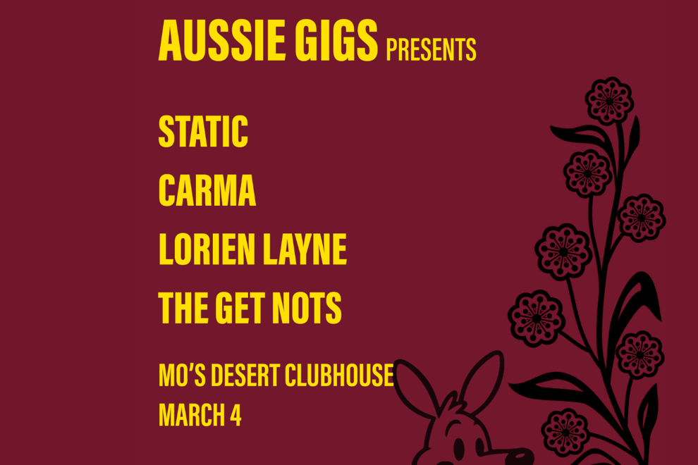 Aussie Gigs: CARMA, The Get Nots, Lorien Layne & Static