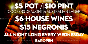Wednesday Drink Specials