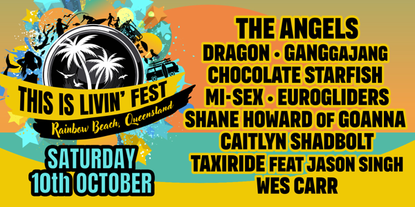 THIS IS LIVIN FEST 2026 live at Rainbow Beach - Concert poster