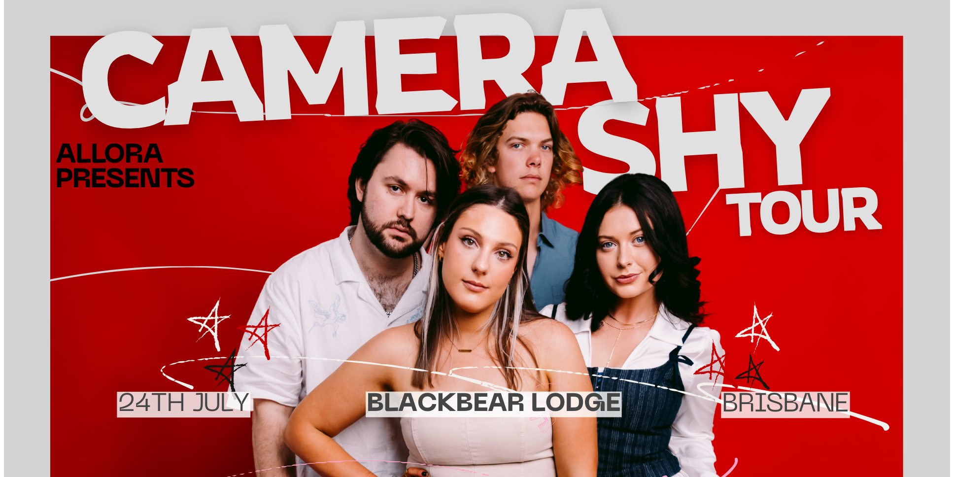 ALLORA presents the 'CAMERA SHY' tour