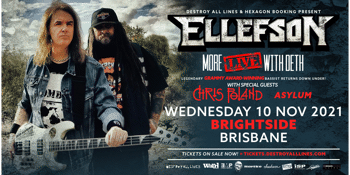 DAVID ELLEFSON More Live with Deth Australian Tour