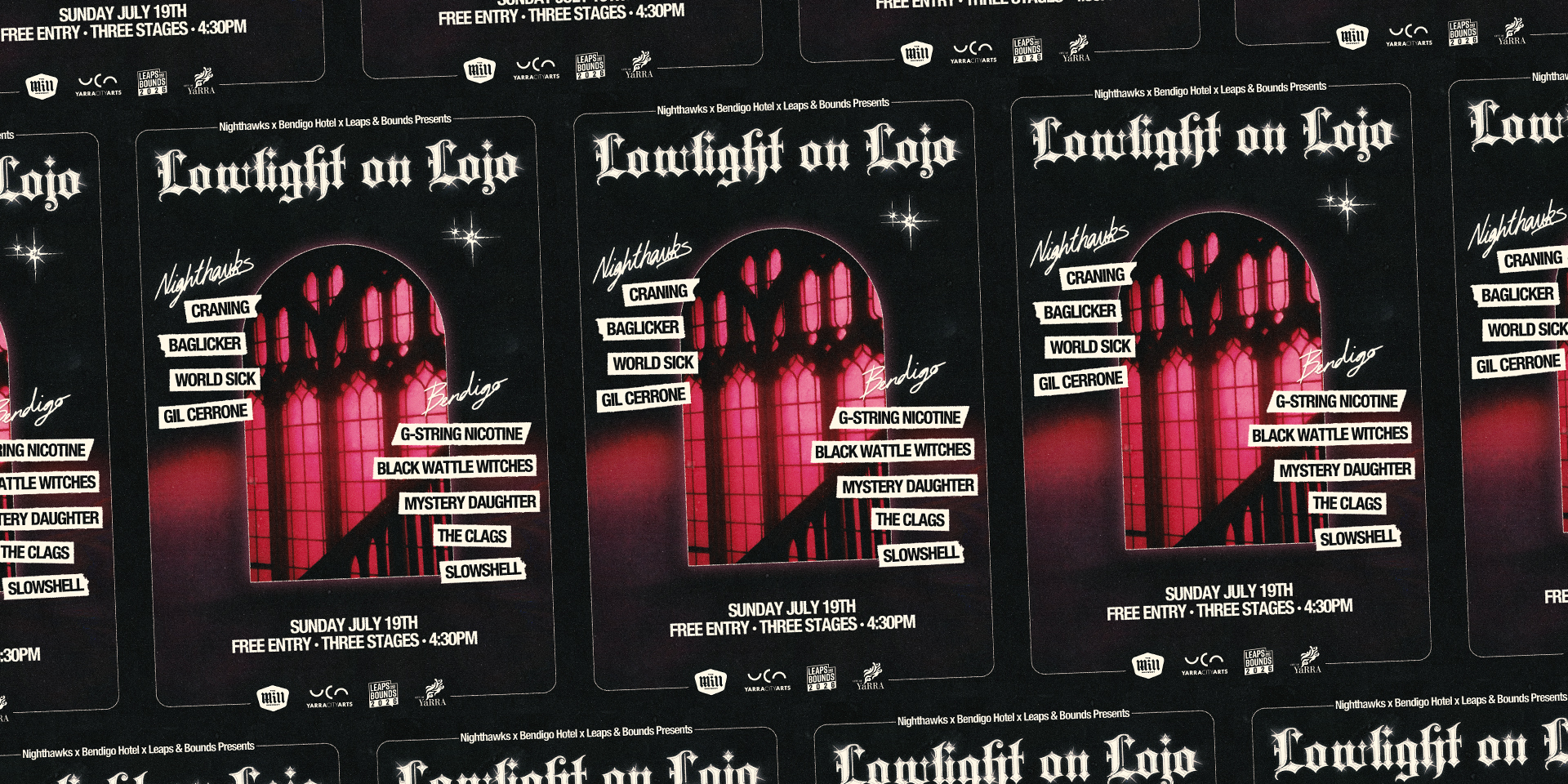 BENDIGO HOTEL x NIGHTHAWKS | LOWLIGHT ON LOJO | FREE ENTRY!
