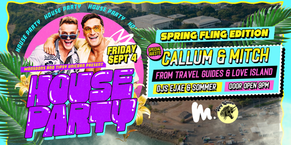 HOUSE PARTY - Spring Fling live at Monsoons - Concert poster