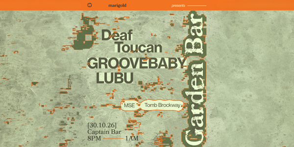 Marigold ?? Captain Takeover live at Captain Bar - Concert poster