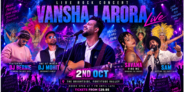 VANSHAJ ARORA LIVE Rock Concert! live at The Brightside (Outdoors) - Concert poster