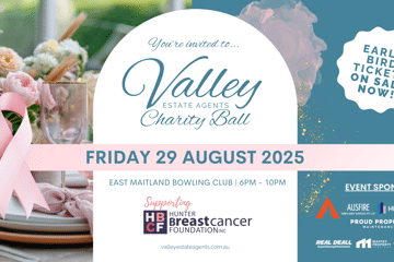 Valley Estate Agents Charity Ball - Proudly Supporting the Hunter Breast Cancer Foundation