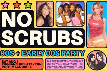 NO SCRUBS: 90s + Early 00s Party - Port Macquarie