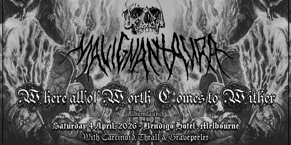 Malignant Aura (QLD) - Where All of Worth Comes to Wither - Album Launch with Carcinoid, Thrall and Gravepeeler image