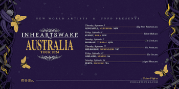 In Hearts Wake Australia Tour 2024