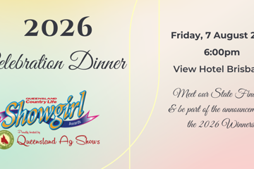2026 Queensland Showgirl Awards Celebration Dinner