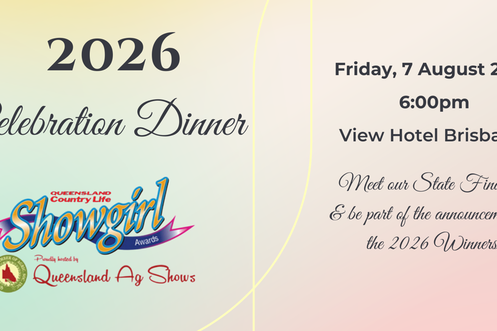 2026 Queensland Showgirl Awards Celebration Dinner
