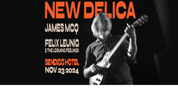 New Delica, James Mcq & Felix Leuning live at the Bendigo Hotel (Upstairs)