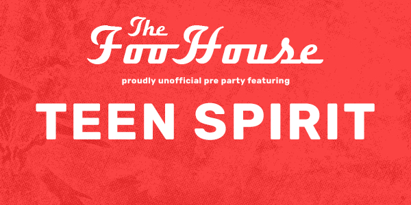 TEEN SPIRIT (Youth Open Mic) - Foo Fighters Unofficial Pre Party live at The Warehouse Bandroom - Concert poster
