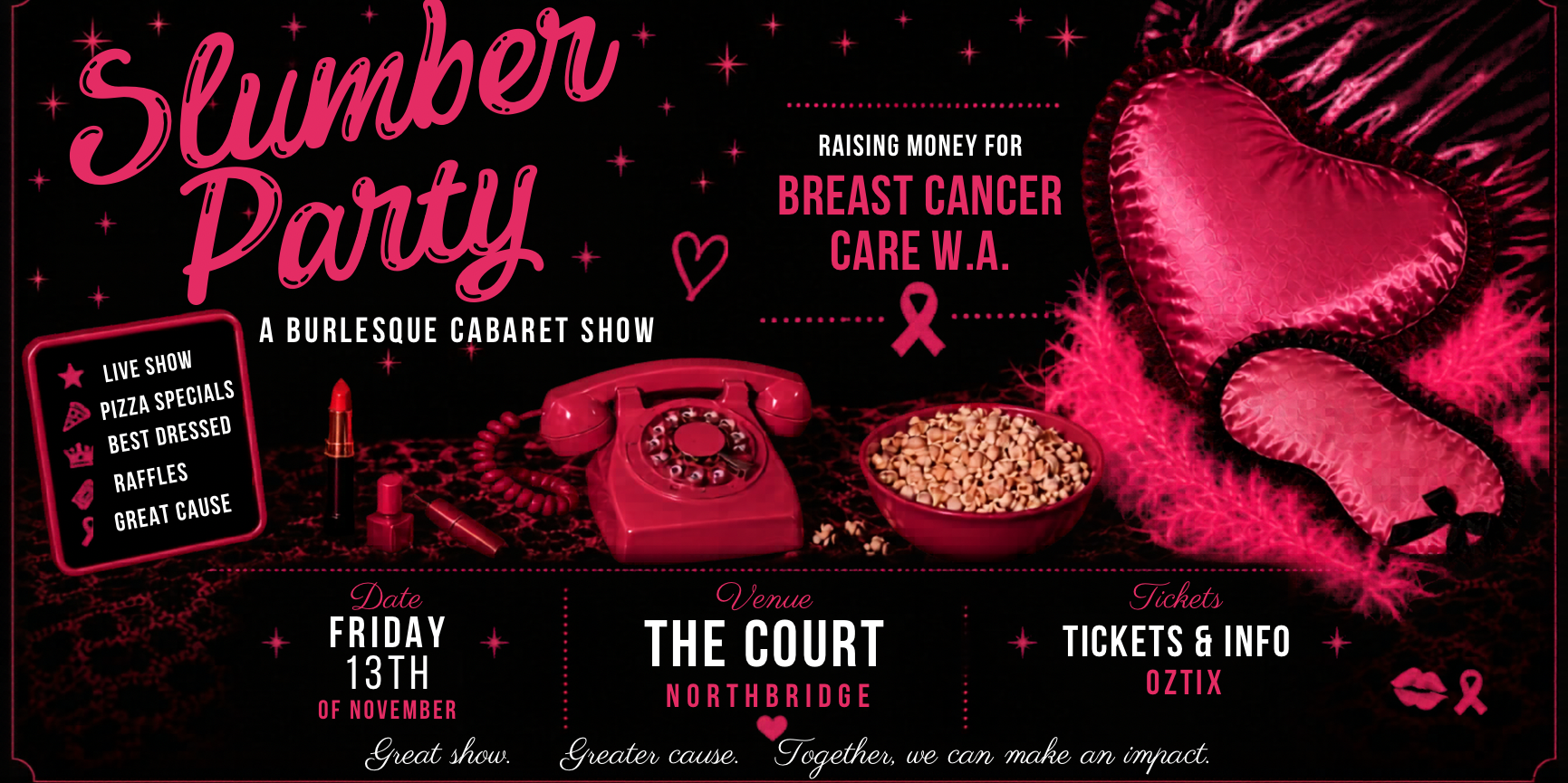 Slumber Party: Raising Money for Breast Cancer Care WA