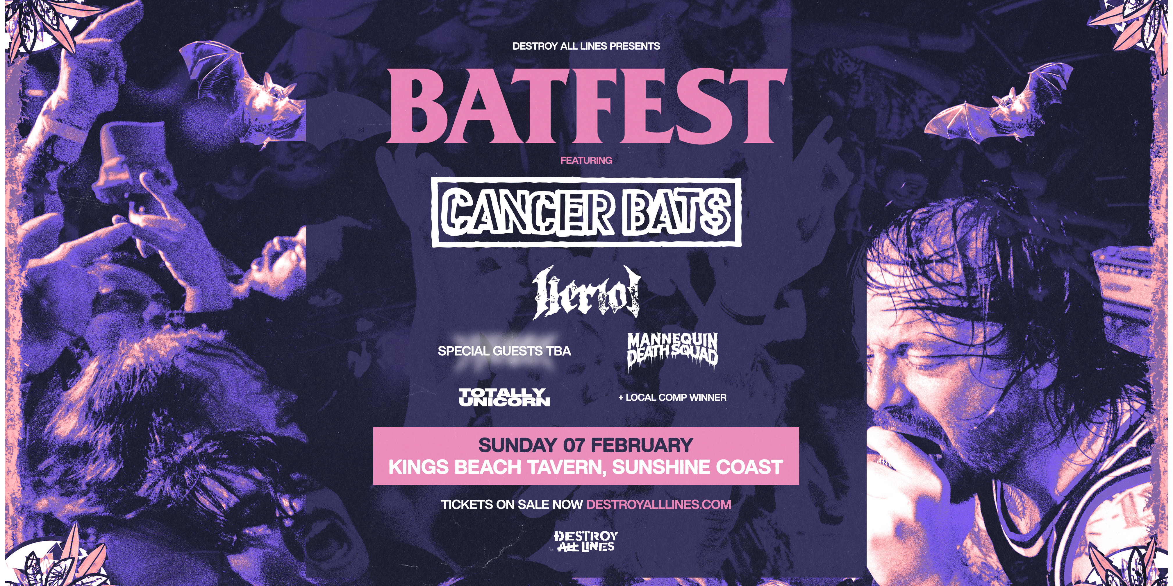 Cancer Bats | Give Me Dirt Australia | BAT FEST | Sunshine Coast