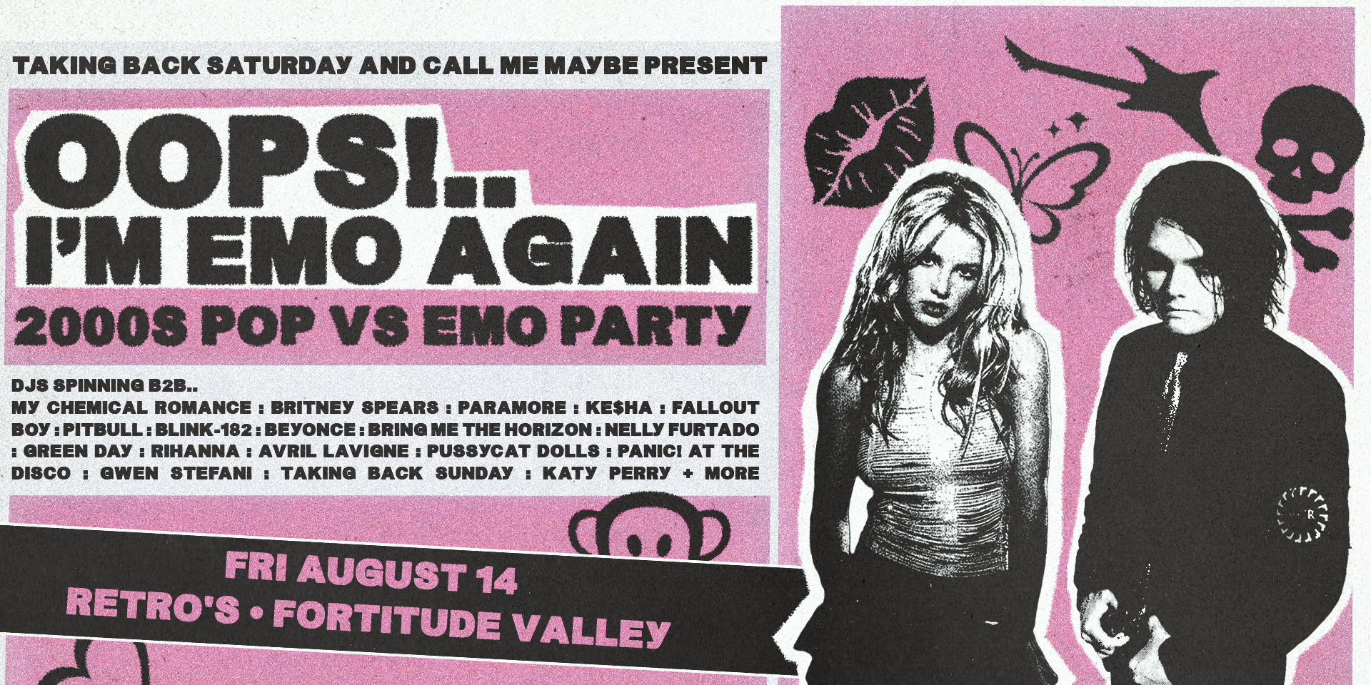 OOOPS!.. I'm Emo Again: 2000s Pop vs Emo Party - Brisbane