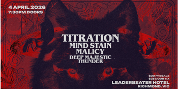 Titration @ Leadbeater Hotel