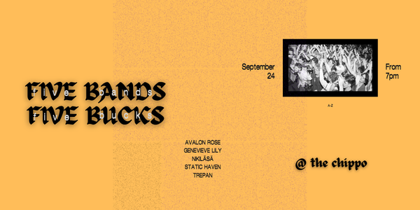 5 BANDS 5 BUCKS - SEPTEMBER