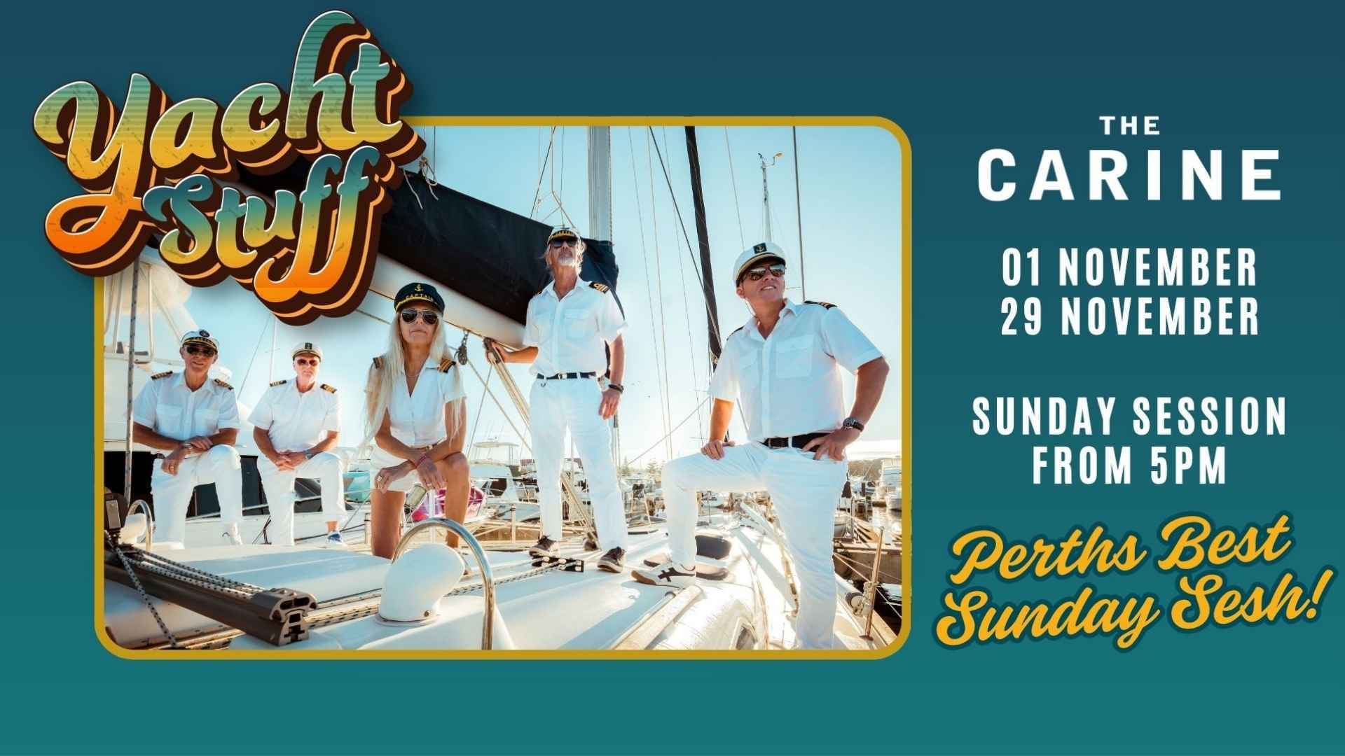 LIVE AT THE CARINE!!!! YACHT STUFF
