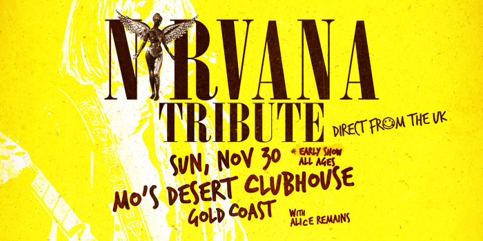 Nirvana Tribute (UK) - You Pick the Setlist Tour (AA)