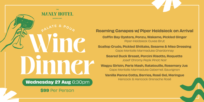 Palate & Pour Wine Dinner