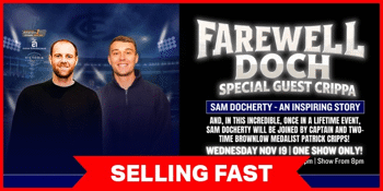 Farewell Docherty with Special Guest Patrick Cripps