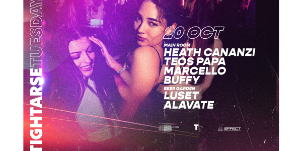 Tightarse Tuesdays @ The Hawthorn VIP live at Tower Hotel, Hawthorn East - Concert poster