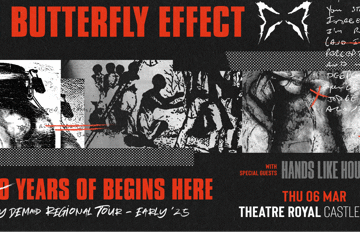 THE BUTTERFLY EFFECT - "Begins Here"  21st Anniversary tour *SELLING FAST*