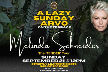 A Lazy Sunday Arvo with Melinda Schneider - The 'TENDER' Tour