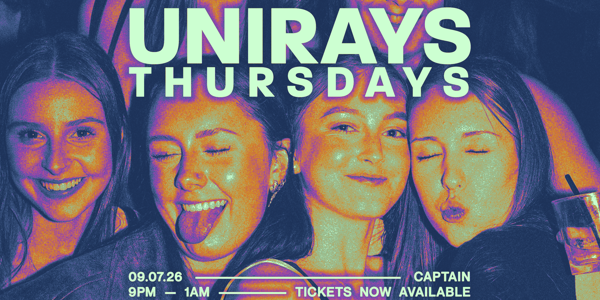 Unirays Thursdays [Returner's O-Week] live at Captain Bar - Concert poster