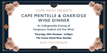 Cape Mentelle & Oakridge Wine Dinner