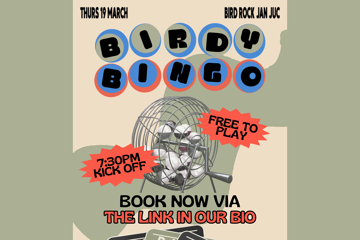 Birdy Bingo - March 19th 2026