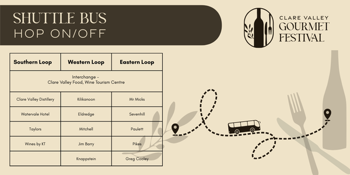 Gourmet Festival Hop On/Off Shuttle Bus