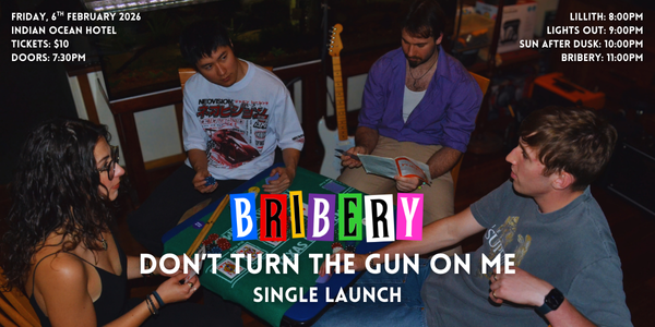 Bribery 'Don't Turn The Gun On Me' Single Launch poster