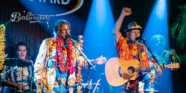 The Bushwackers Crazy Beach Party live at Longyard Hotel - Concert poster