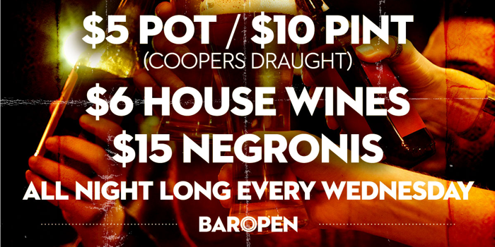 Wednesday Drink Specials